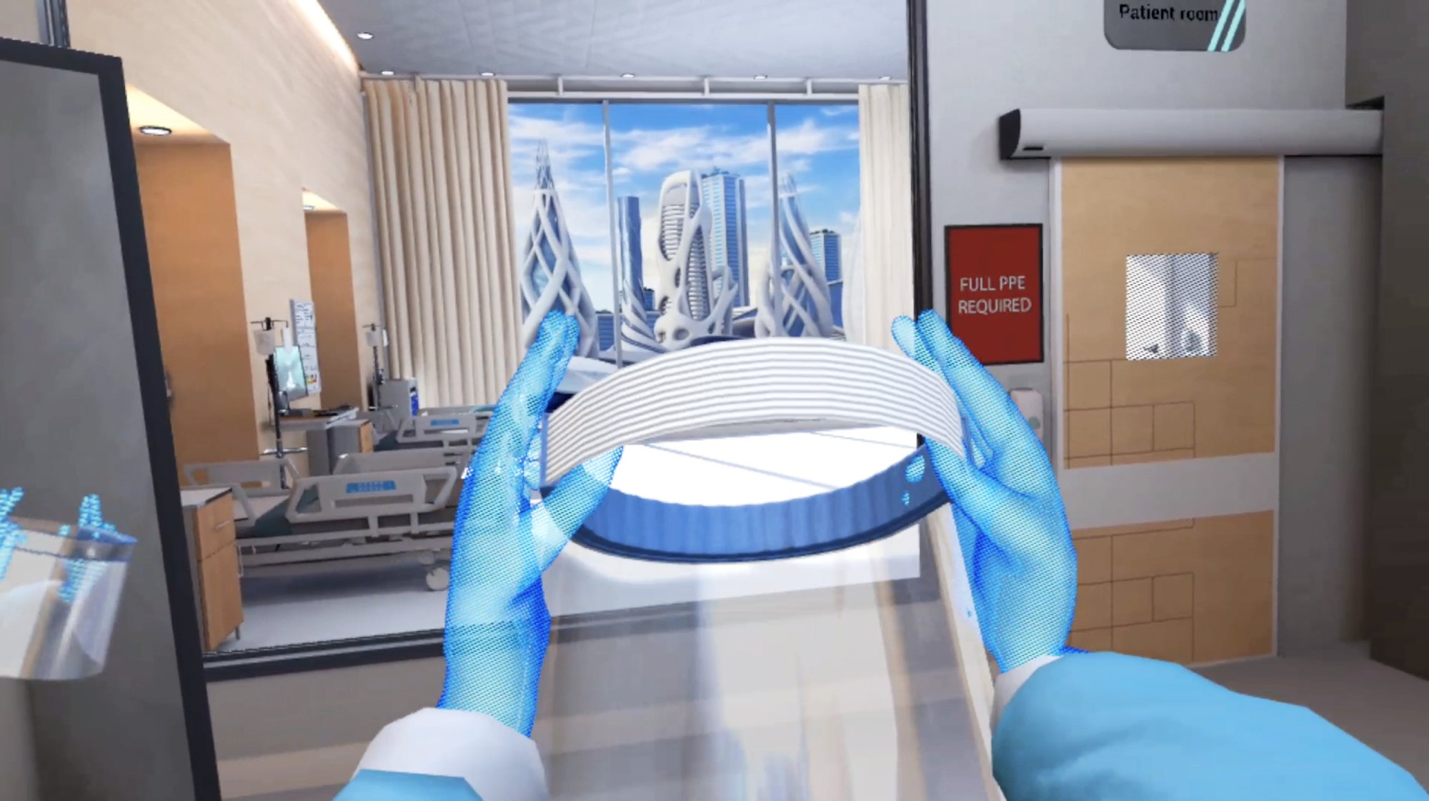 PPE VR Training in the Axon Park Virtual Campus